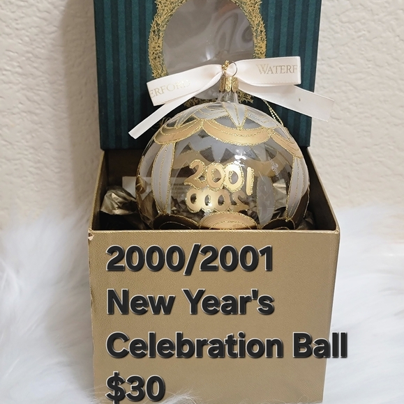 WATERFORD HOLIDAY HEIRLOOMS 1998 DATED EGG CHRISTMAS ORNAMENT - Picture 15 of 16